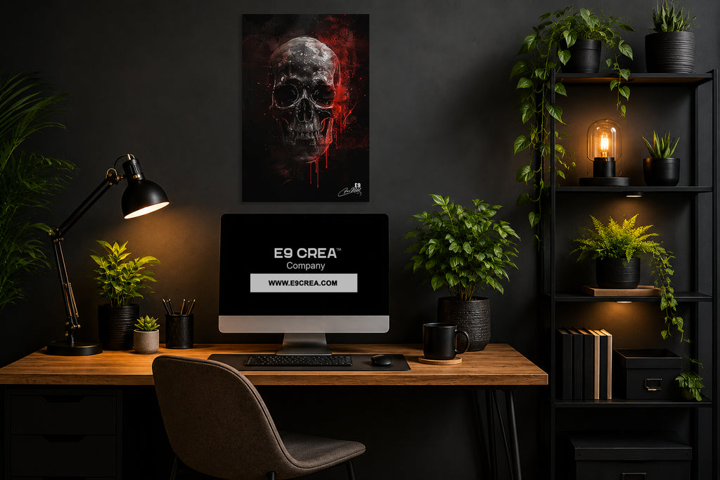 Sacred Skull - Impression sur aluminium HD | E9 Fine Metal Art