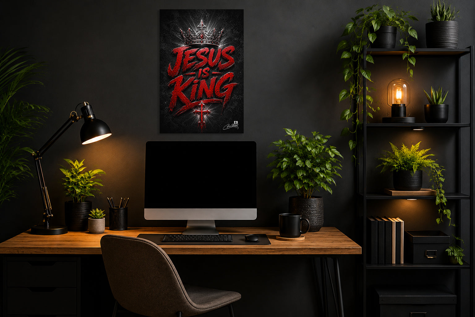 Jesus Is King - Impression sur aluminium HD | E9 Fine Metal Art