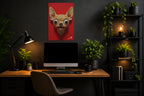 Loco Chihuahua - Impression sur aluminium HD | E9 Fine Metal Art