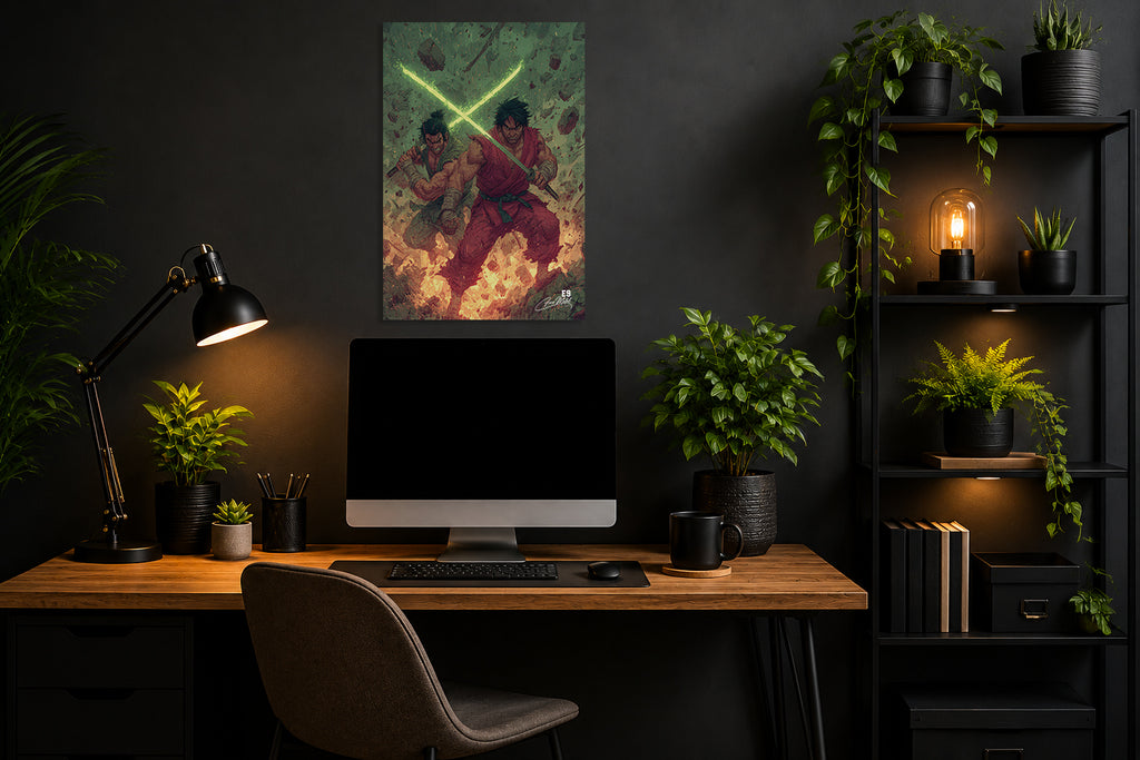 Blade Cross - Impression sur aluminium HD | E9 Fine Metal Art