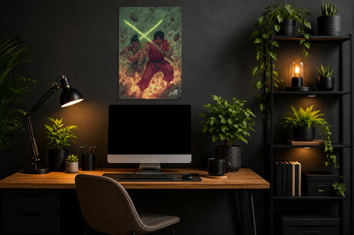 Blade Cross - Impression sur aluminium HD | E9 Fine Metal Art