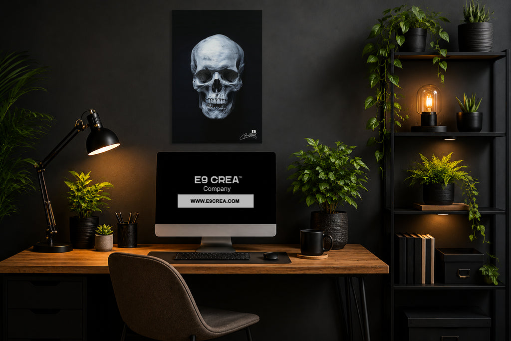 Sacred Skull - Impression sur aluminium HD | E9 Fine Metal Art