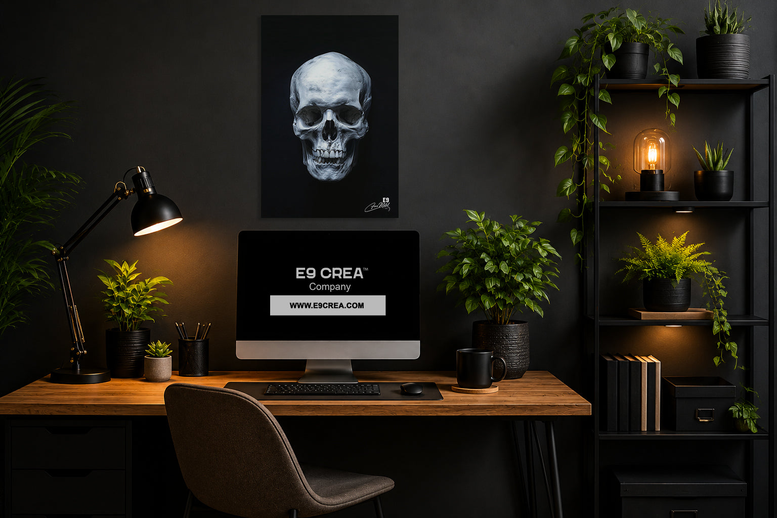 Sacred Skull - Impression sur aluminium HD | E9 Fine Metal Art