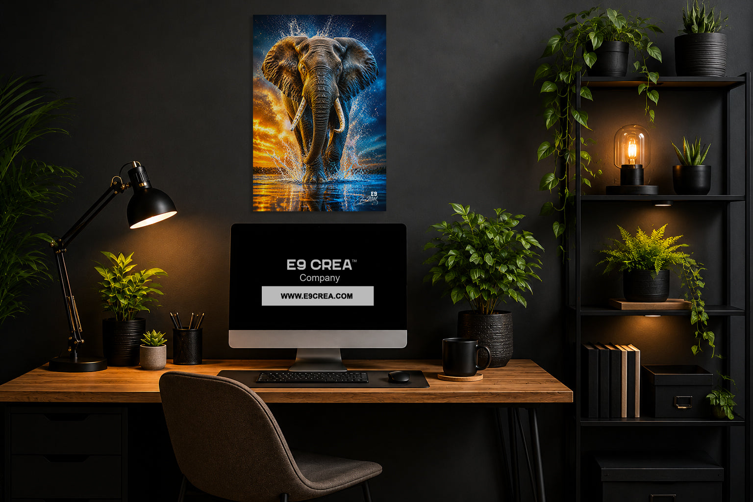 Fire & Ice Titan - Impression sur aluminium HD | E9 Fine Metal Art