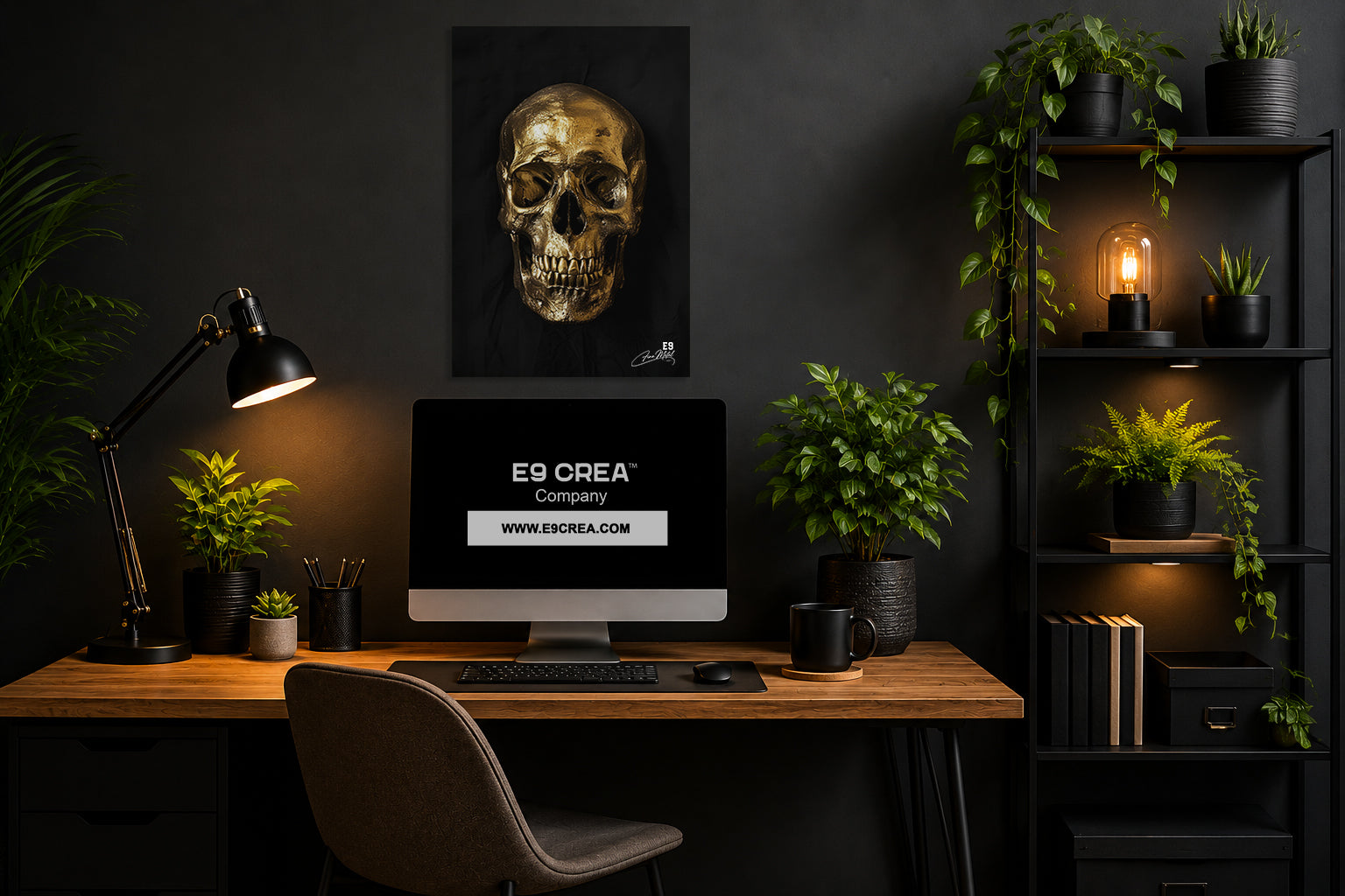 Sacred Skull - Impression sur aluminium HD | E9 Fine Metal Art
