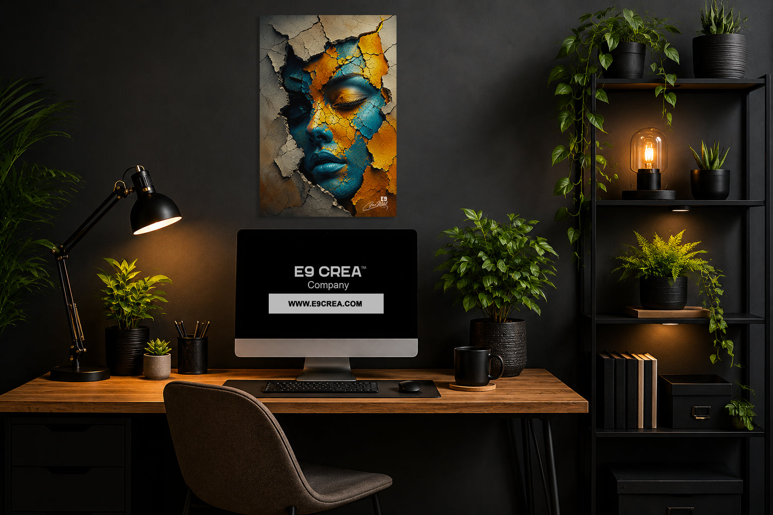 Cracked Soul - Impression sur aluminium HD | E9 Fine Metal Art