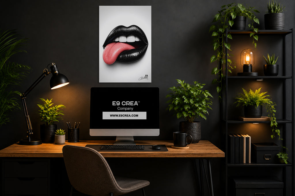 Pink Tongue - Impression sur aluminium HD | E9 Fine Metal Art
