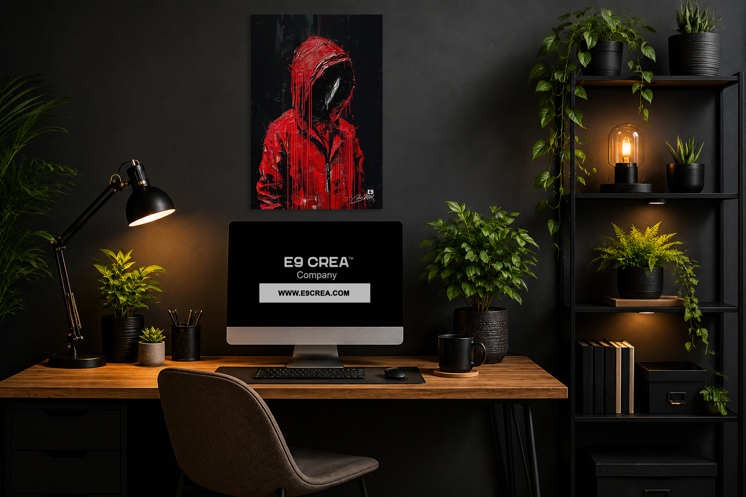 The Faceless - Impression sur aluminium HD | E9 Fine Metal Art