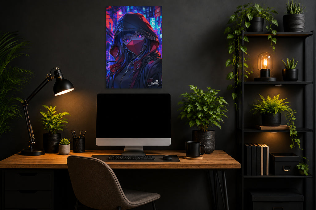 Violet Signal - Impression sur aluminium HD | E9 Fine Metal Art