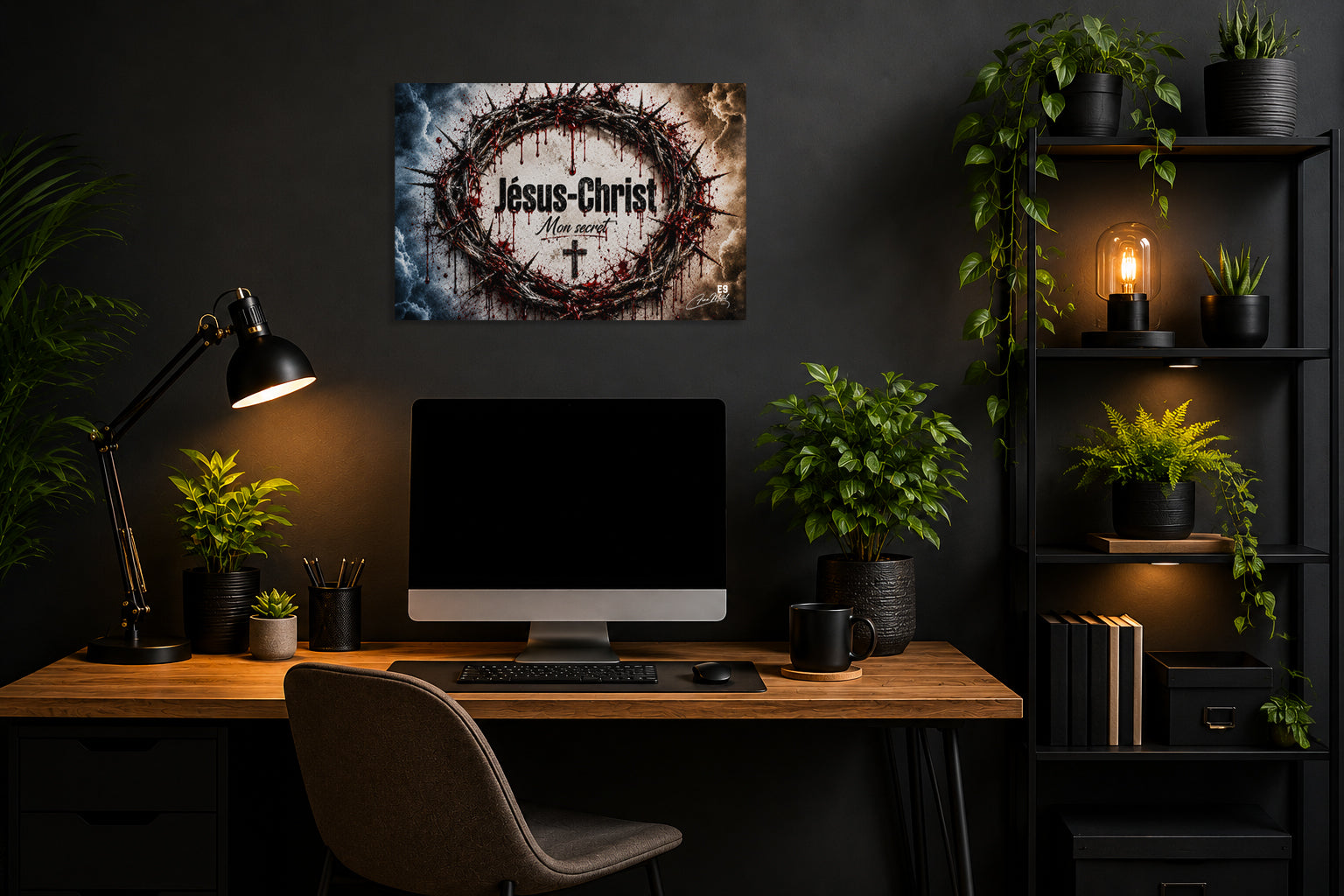 Jésus-Christ Mon Secret - Impression sur aluminium HD | E9 Fine Metal Art