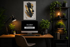 Fragments d'Or - Impression sur aluminium HD | E9 Fine Metal Art
