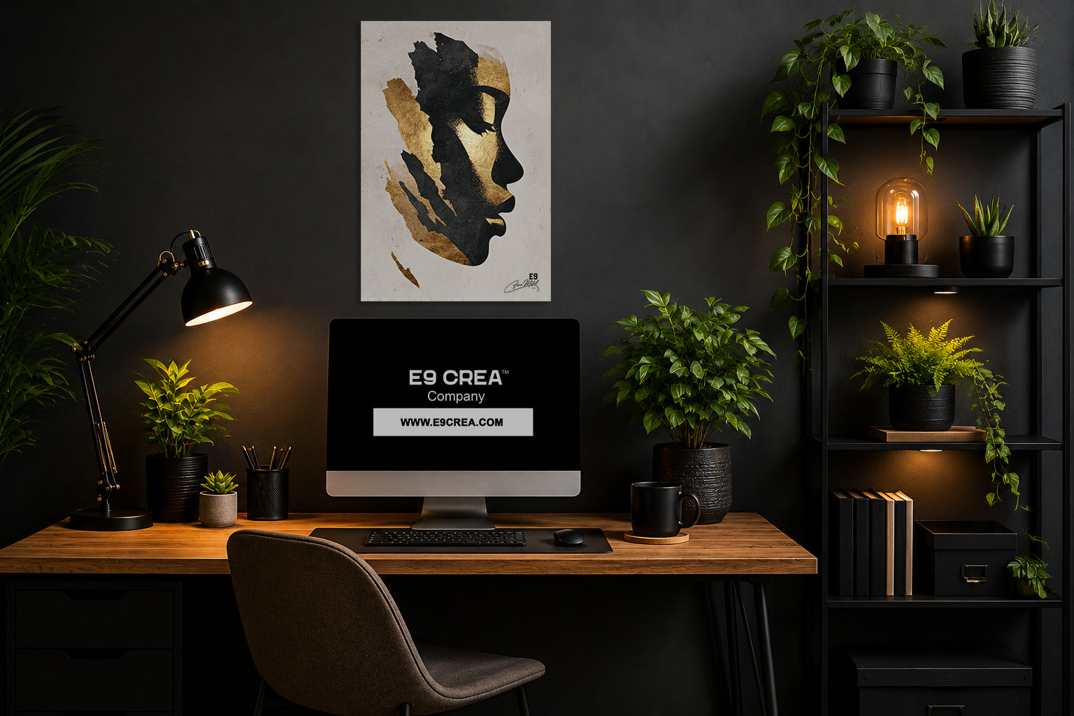 Fragments d'Or - Impression sur aluminium HD | E9 Fine Metal Art