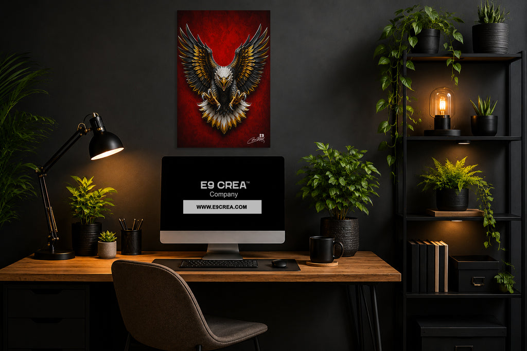Blood Eagle - Impression sur aluminium HD | E9 Fine Metal Art