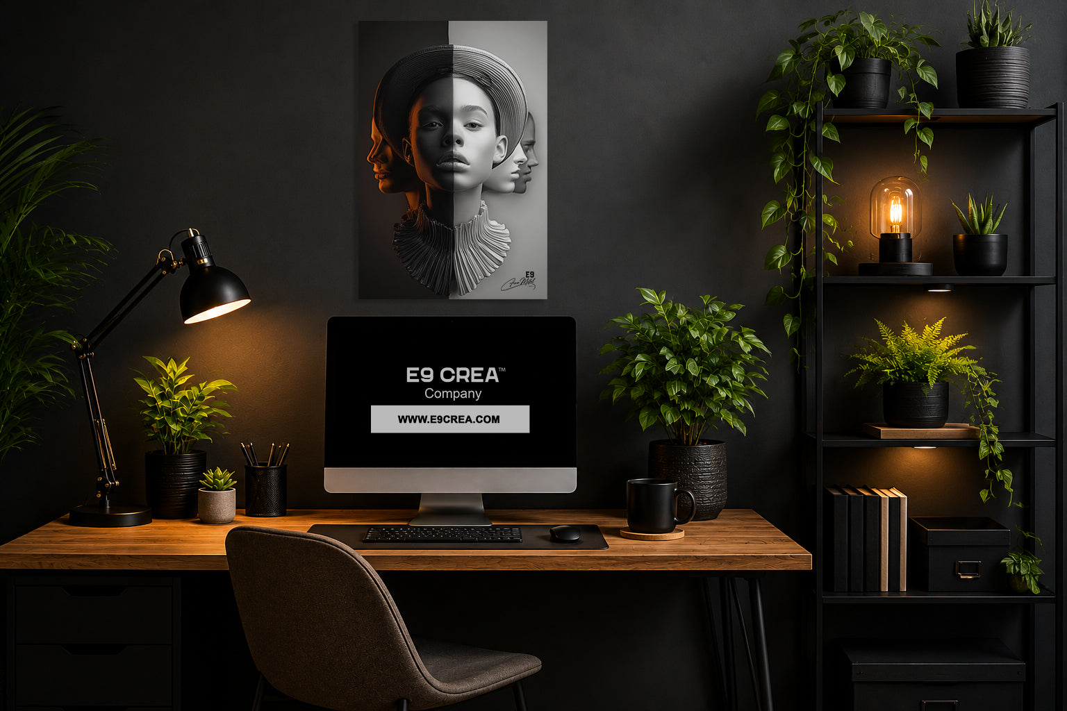 Half & Half II - Impression sur aluminium HD | E9 Fine Metal Art