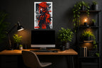 Crimson Shadow - Impression sur aluminium HD | E9 Fine Metal Art