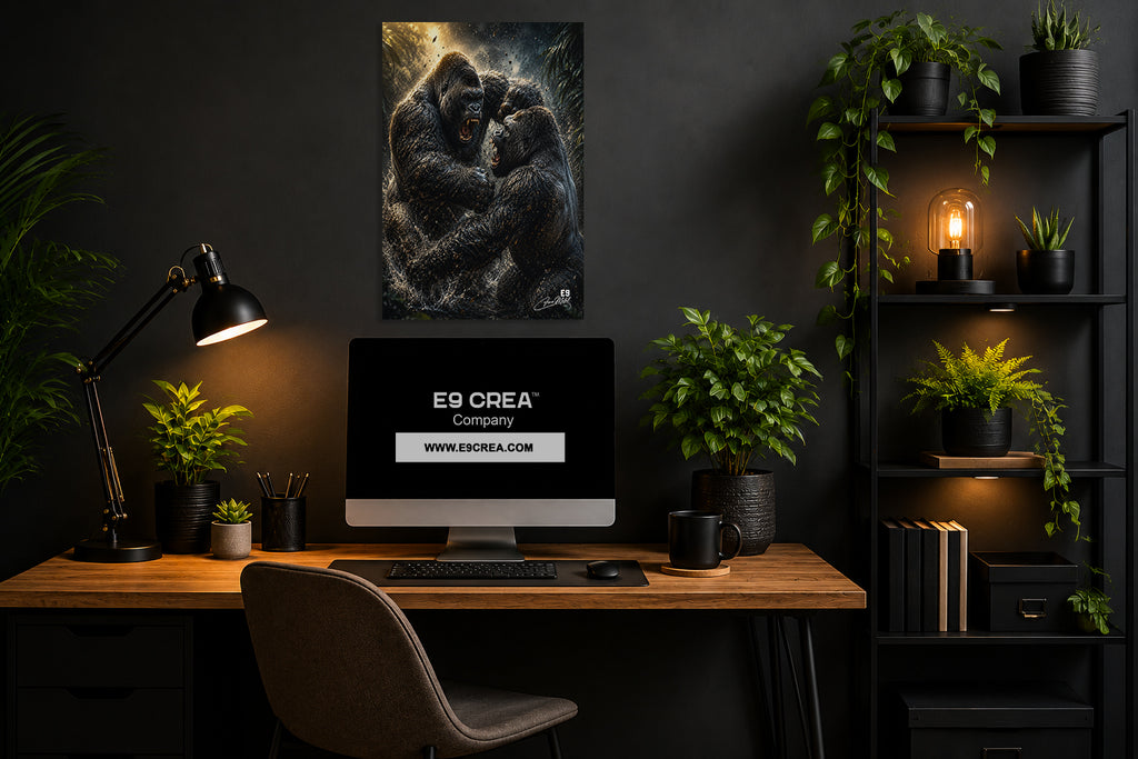 Clash of Titans - Impression sur aluminium HD | E9 Fine Metal Art