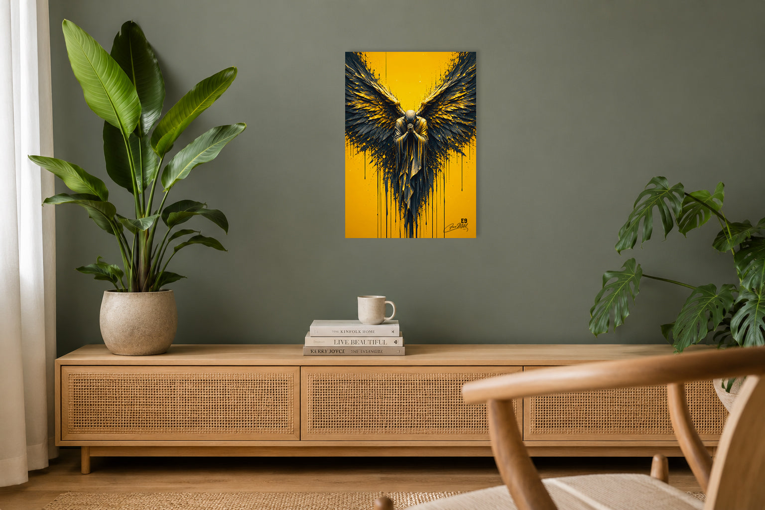 Golden Wings - Impression sur aluminium HD | E9 Fine Metal Art