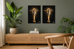 The Flame of Christ - Impression sur aluminium HD | E9 Fine Metal Art