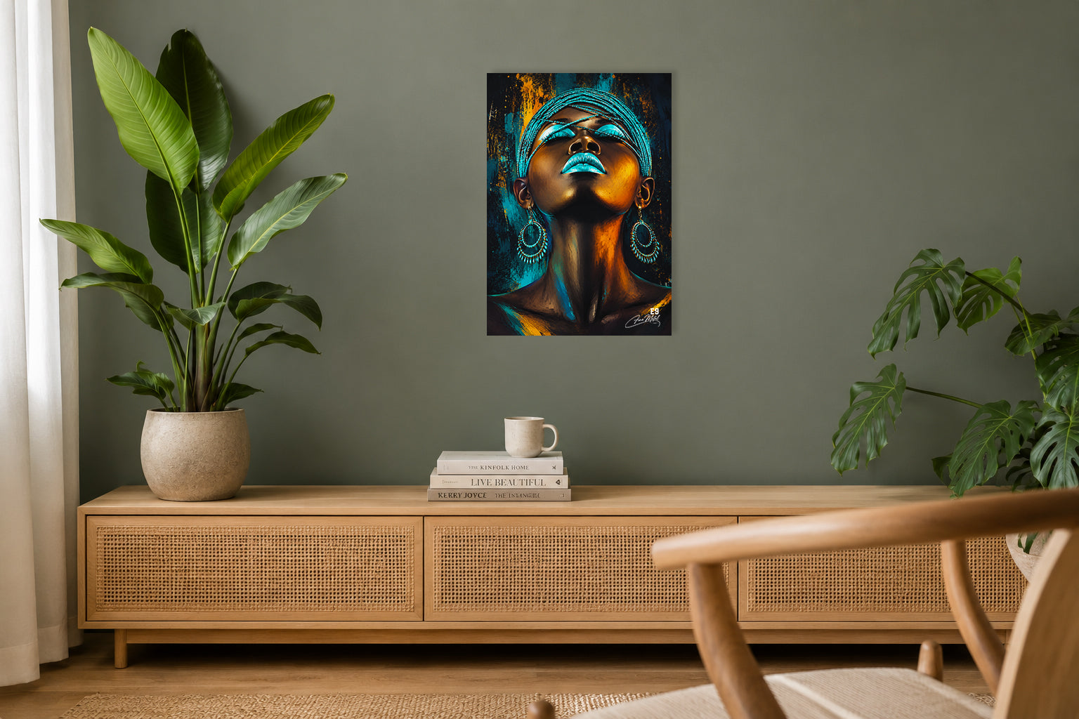 Turquoise Rising - Impression sur aluminium HD | E9 Fine Metal Art