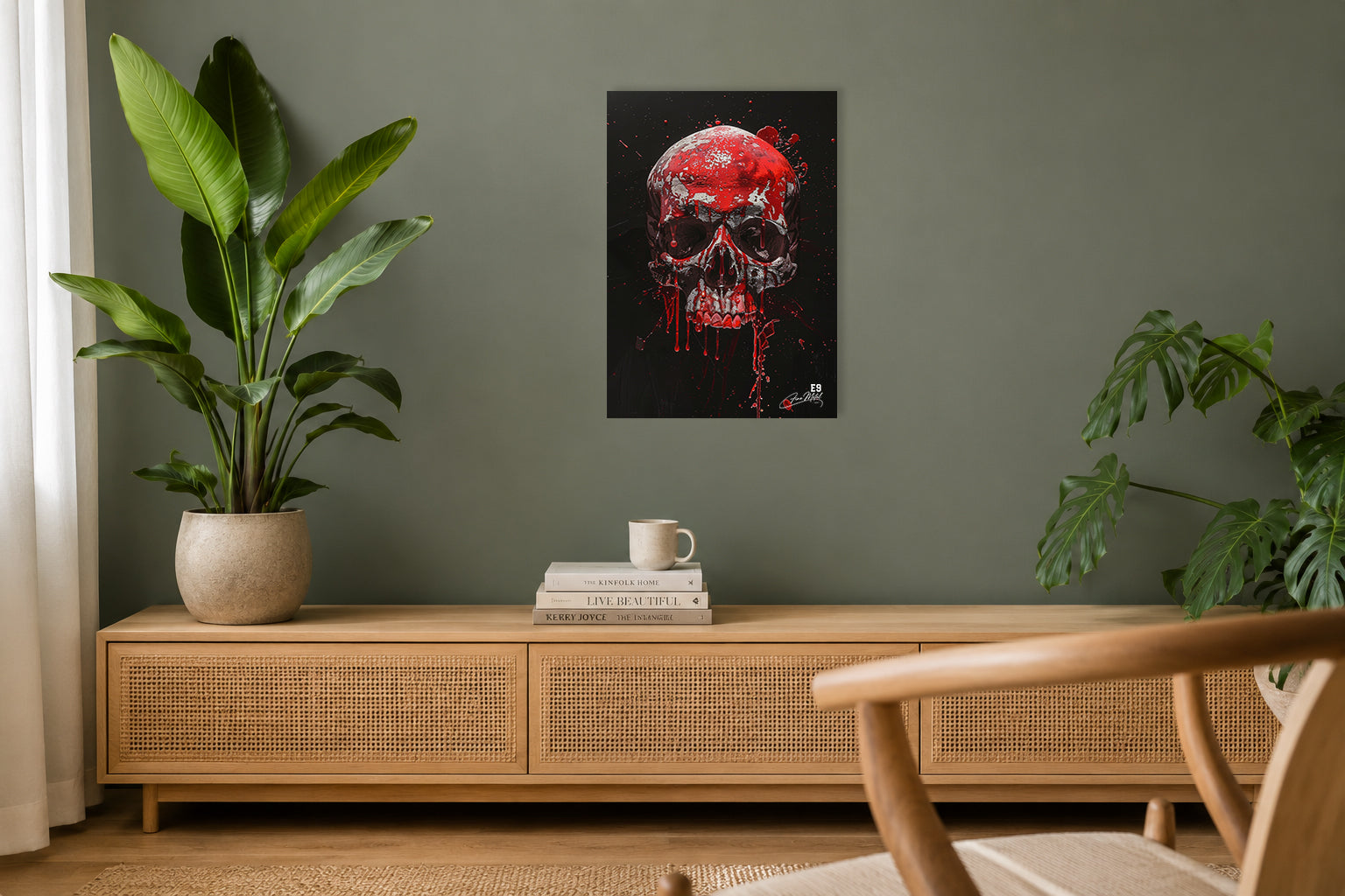 Sacred Skull - Impression sur aluminium HD | E9 Fine Metal Art