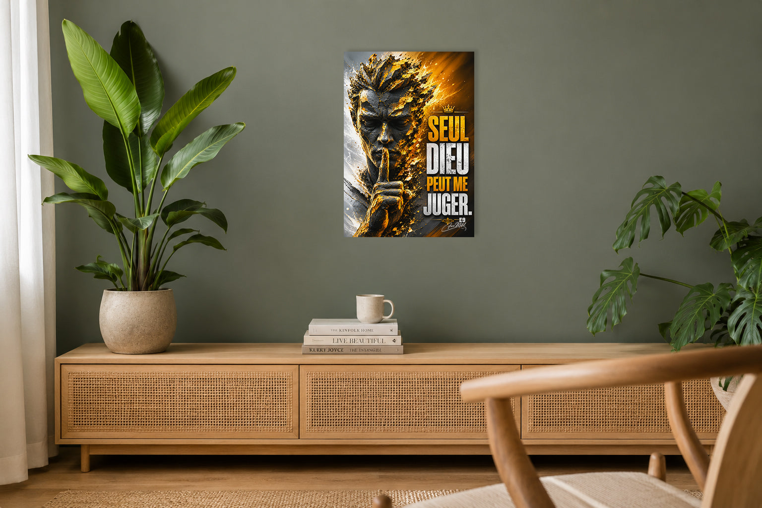 Seul Dieu Peut Me Juger - Impression sur aluminium HD | E9 Fine Metal Art