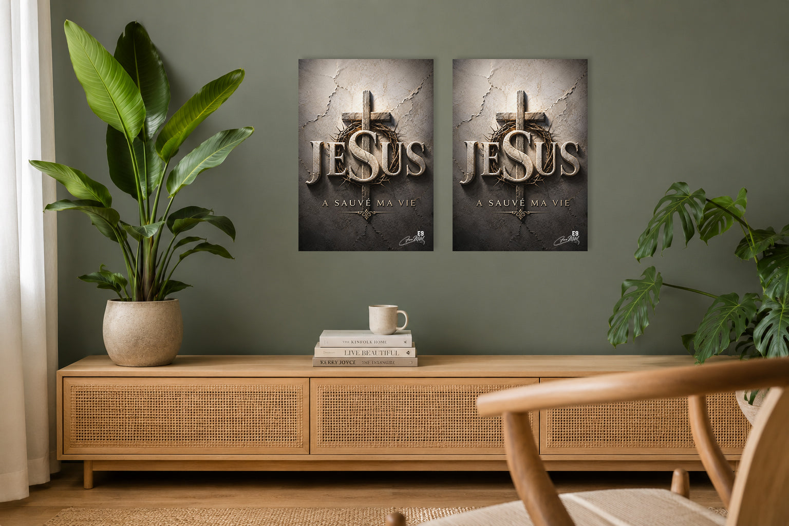 Jésus a Sauvé Ma Vie - Impression sur aluminium HD | E9 Fine Metal Art