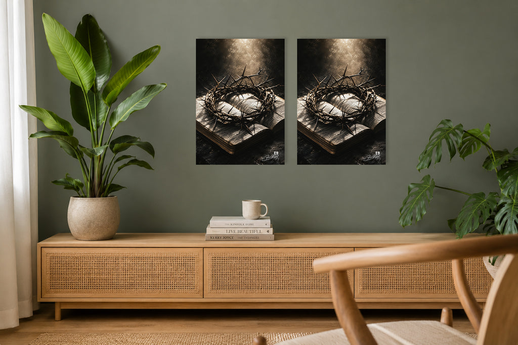 Le Livre et la Couronne - Impression sur aluminium HD | E9 Fine Metal Art