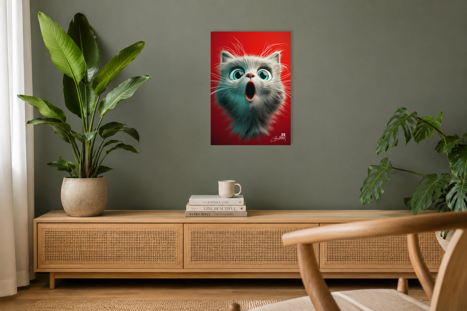 OMG Cat - Impression sur aluminium HD | E9 Fine Metal Art