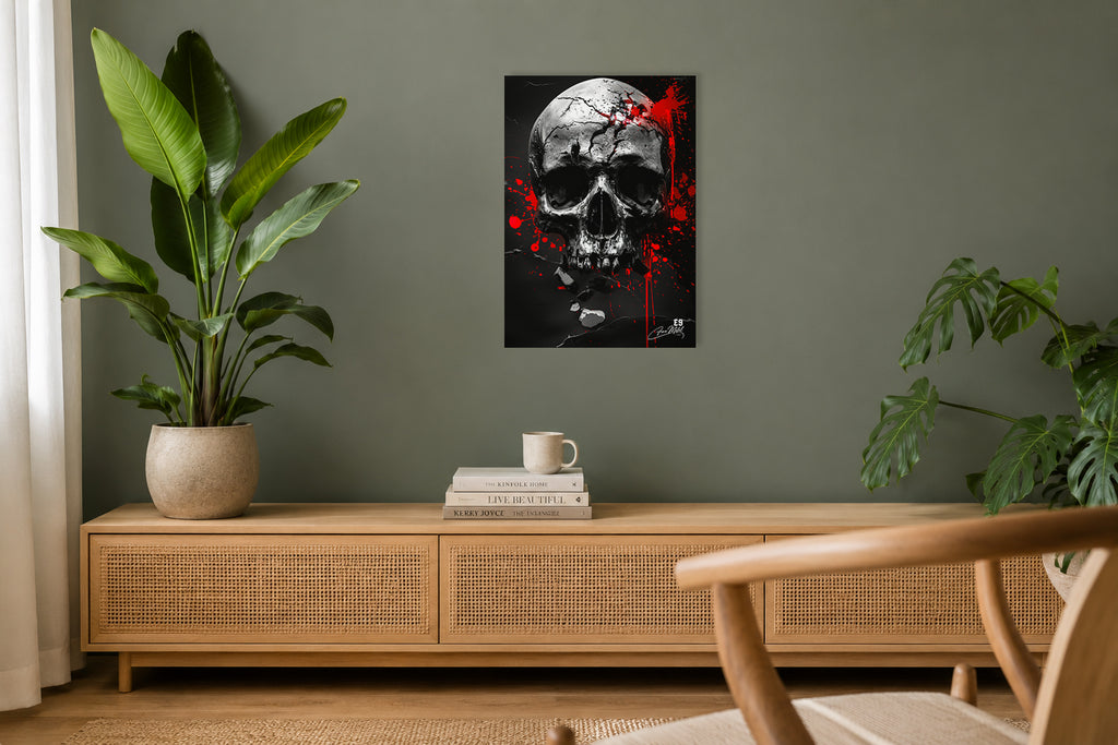 Sacred Skull - Impression sur aluminium HD | E9 Fine Metal Art