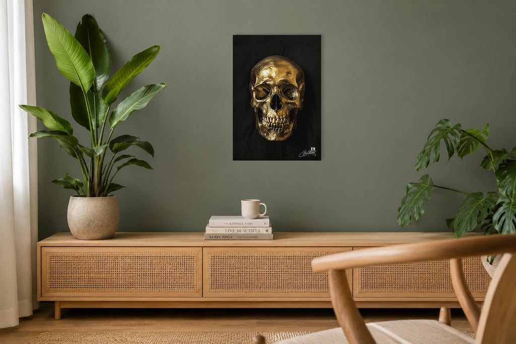 Sacred Skull - Impression sur aluminium HD | E9 Fine Metal Art