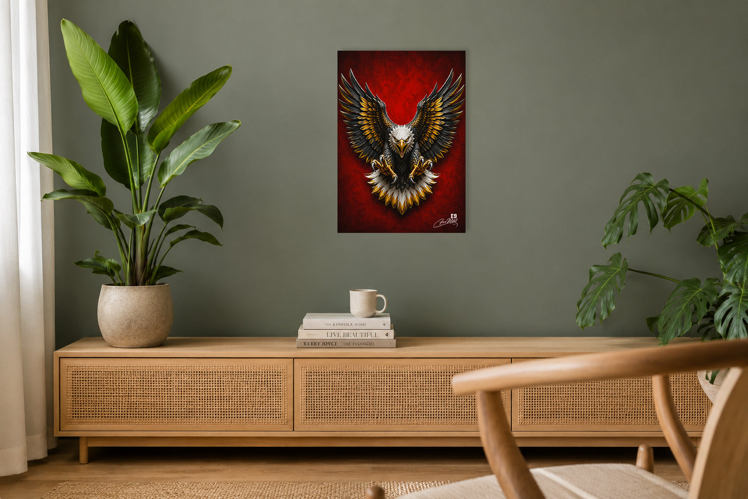 Blood Eagle - Impression sur aluminium HD | E9 Fine Metal Art