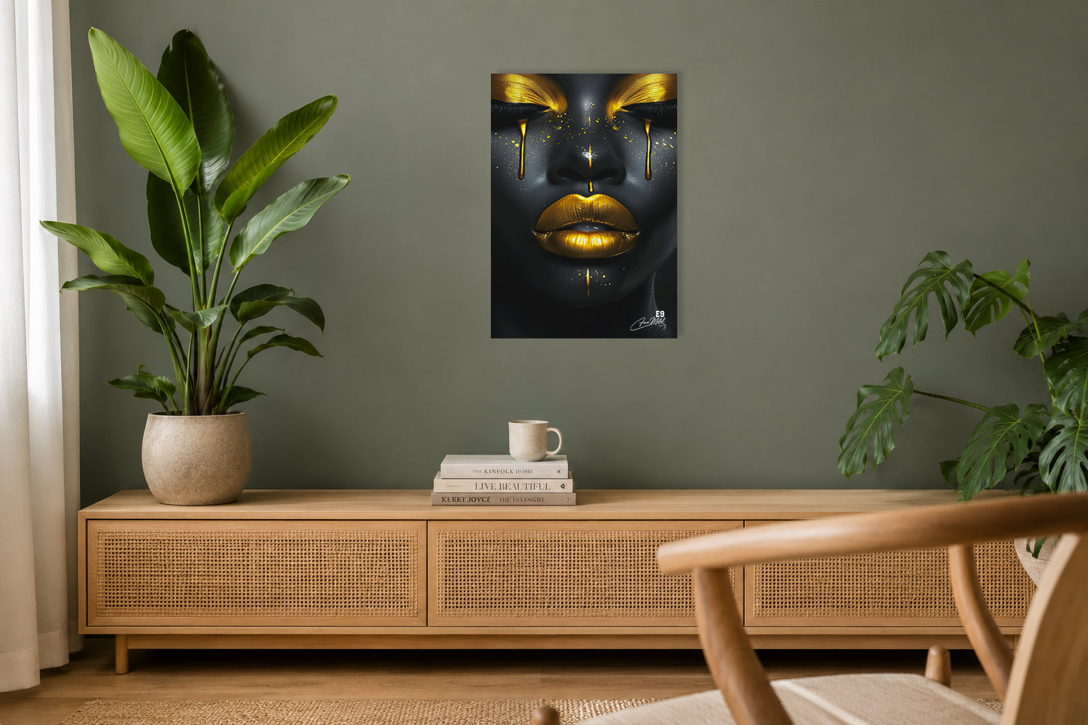 Golden Tears - Impression sur aluminium HD | E9 Fine Metal Art