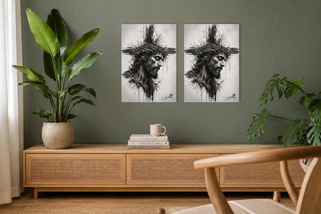Le Visage du Sacrifice - Impression sur aluminium HD | E9 Fine Metal Art