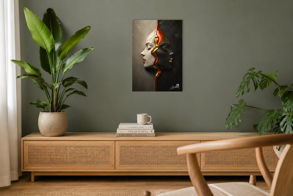 Shattered Elegance - Surrealist Art Aluminium Print
