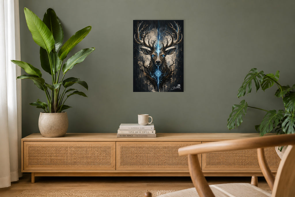 Spirit Stag - Impression sur aluminium HD | E9 Fine Metal Art