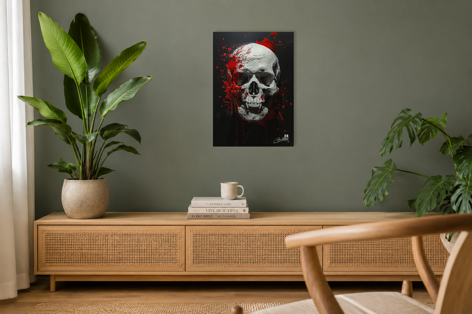 Sacred Skull - Impression sur aluminium HD | E9 Fine Metal Art