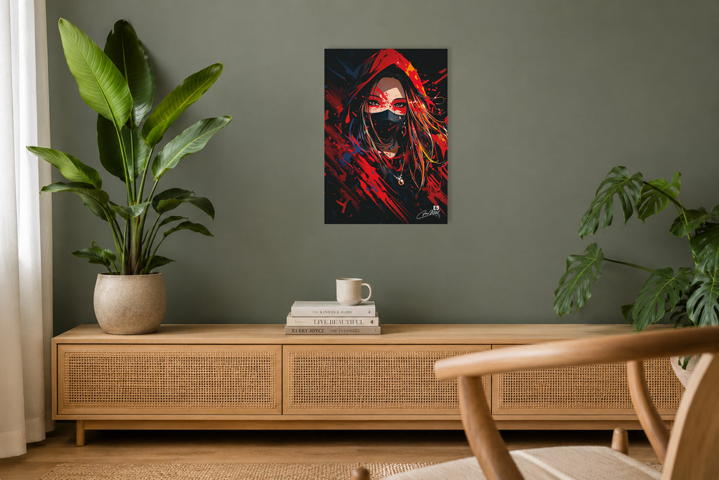 Red Hood - Impression sur aluminium HD | E9 Fine Metal Art