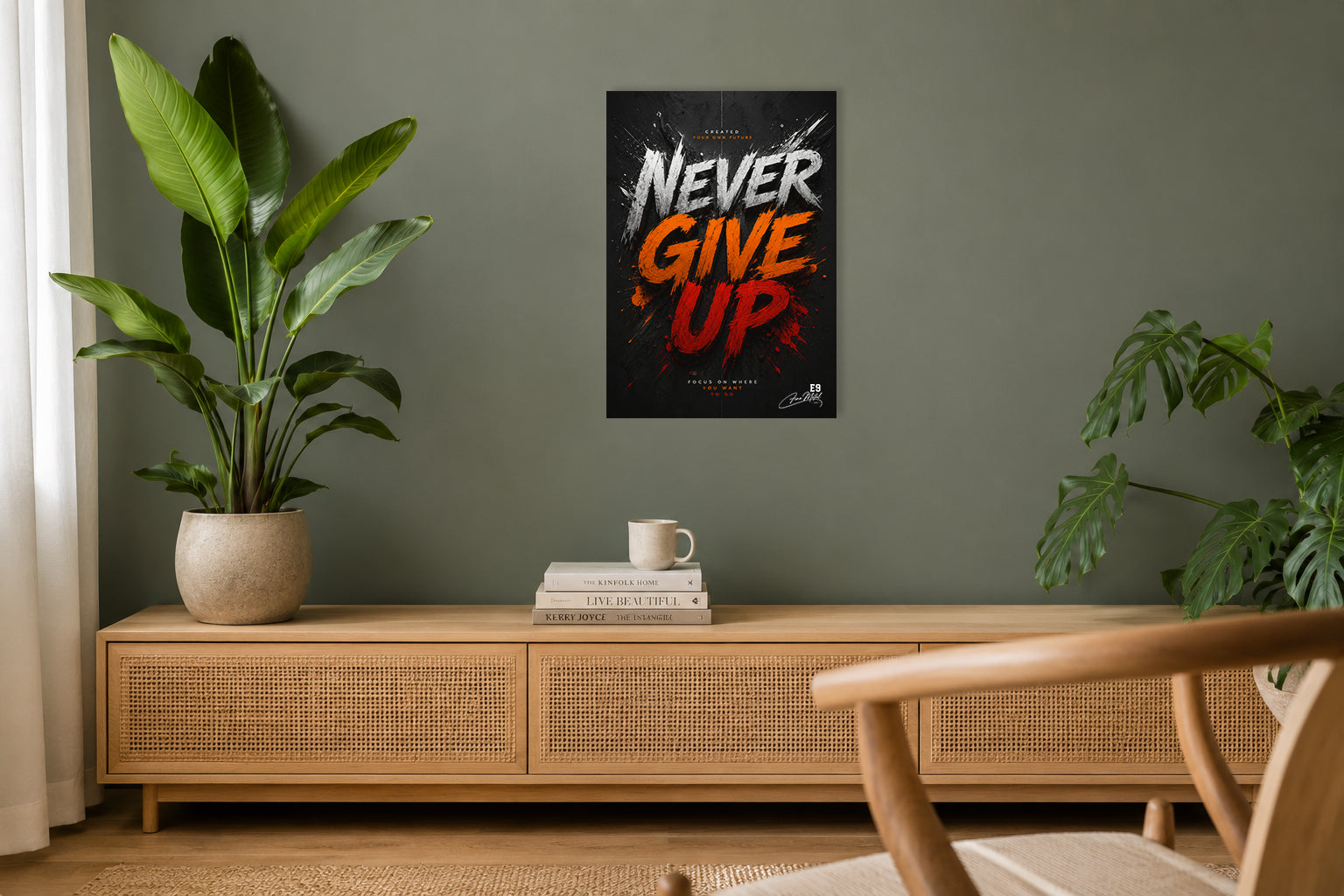 Never Give Up II - Impression sur aluminium HD | E9 Fine Metal Art