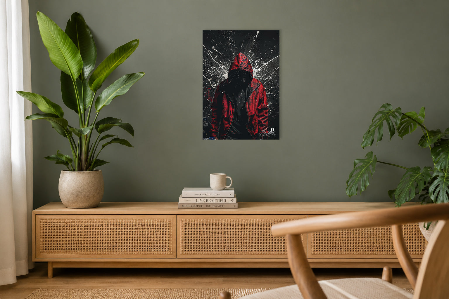 Red Ghost - Impression sur aluminium HD | E9 Fine Metal Art