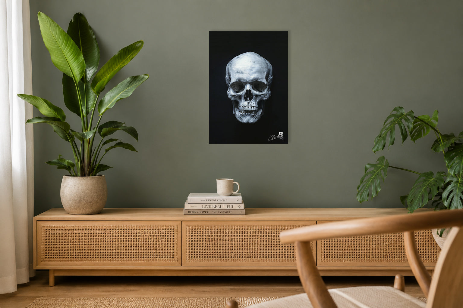 Sacred Skull - Impression sur aluminium HD | E9 Fine Metal Art