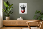 Crowned Heart - Impression sur aluminium HD | E9 Fine Metal Art