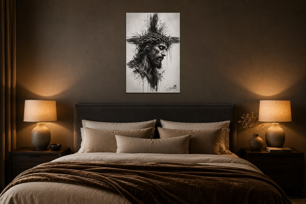 Le Visage du Sacrifice - Impression sur aluminium HD | E9 Fine Metal Art