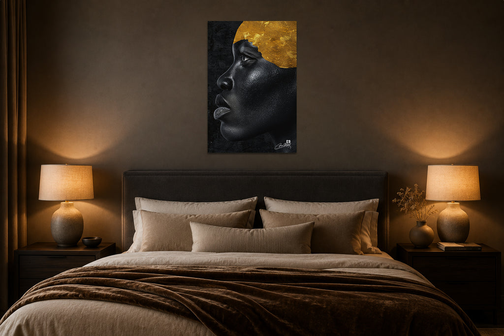 Golden Crown - Impression sur aluminium HD | E9 Fine Metal Art