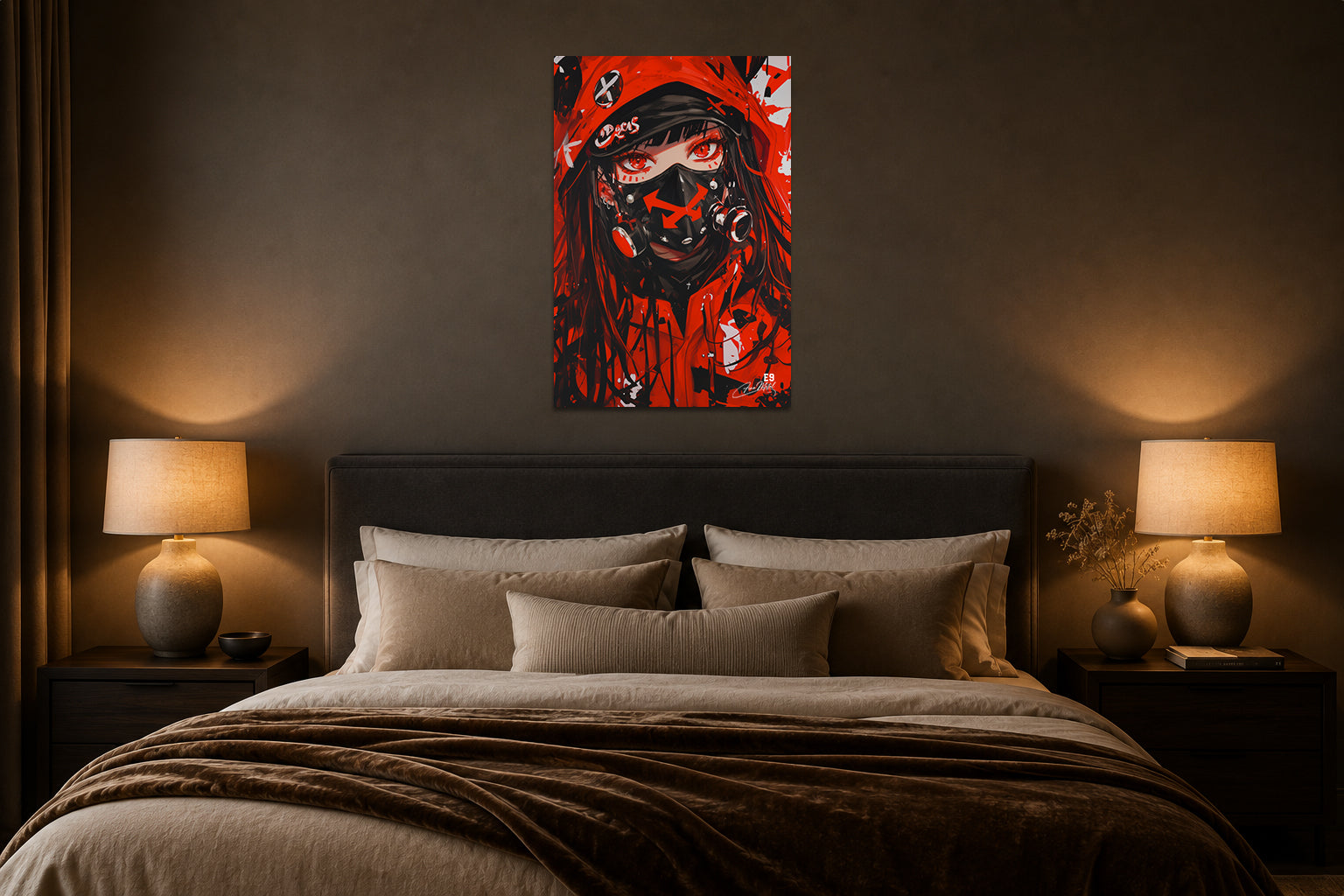 Cyber Red - Impression sur aluminium HD | E9 Fine Metal Art