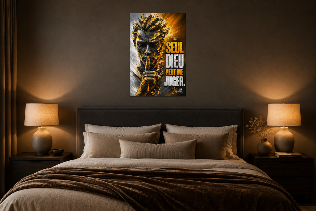 Seul Dieu Peut Me Juger - Impression sur aluminium HD | E9 Fine Metal Art