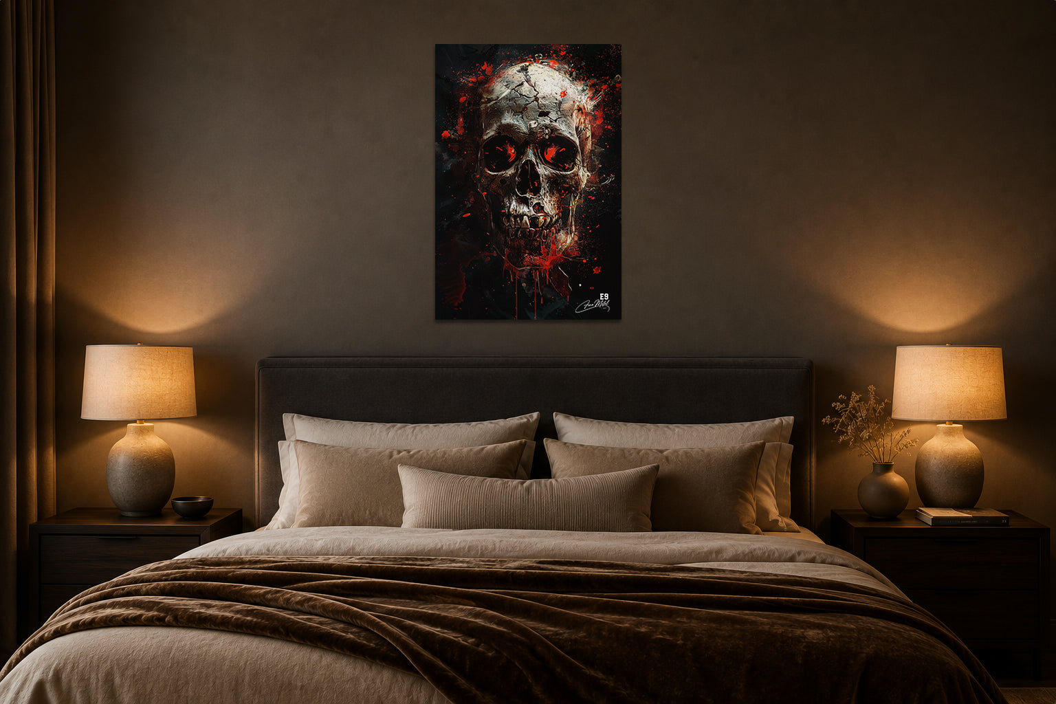 Sacred Skull - Impression sur aluminium HD | E9 Fine Metal Art