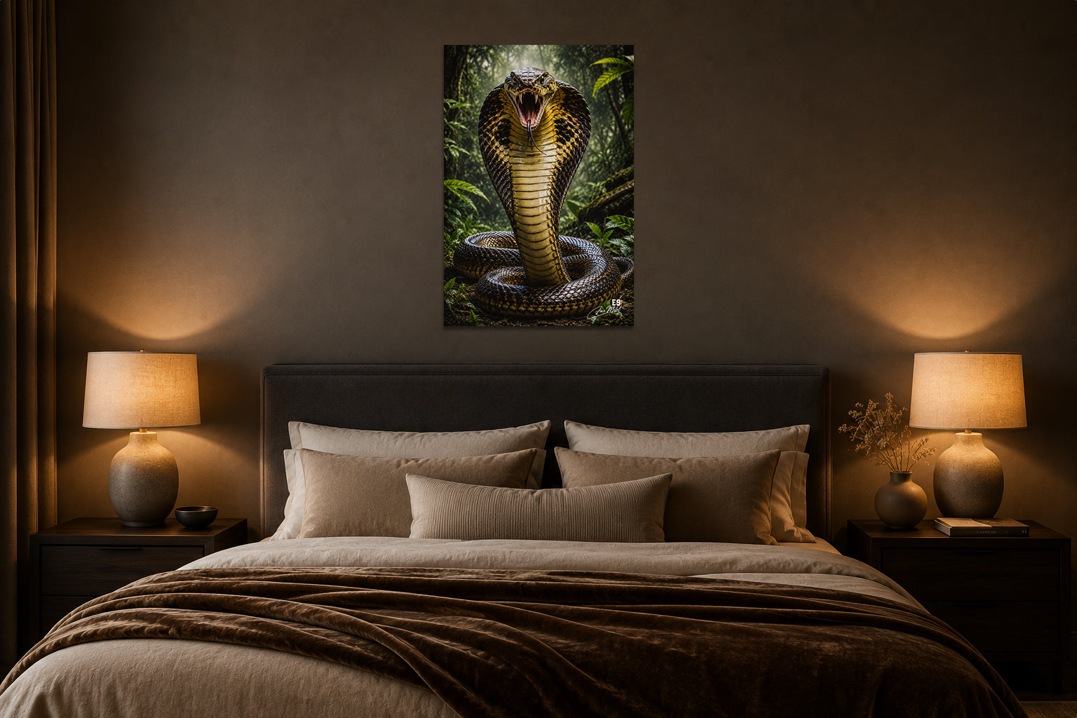 King Cobra - Impression sur aluminium HD | E9 Fine Metal Art