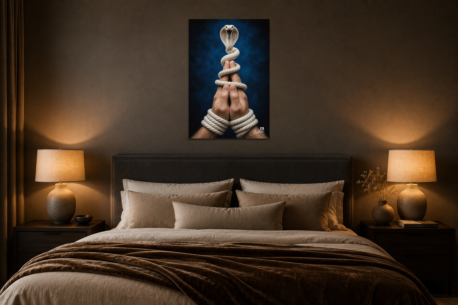 The Cobra  - Impression sur aluminium HD | E9 Fine Metal Art