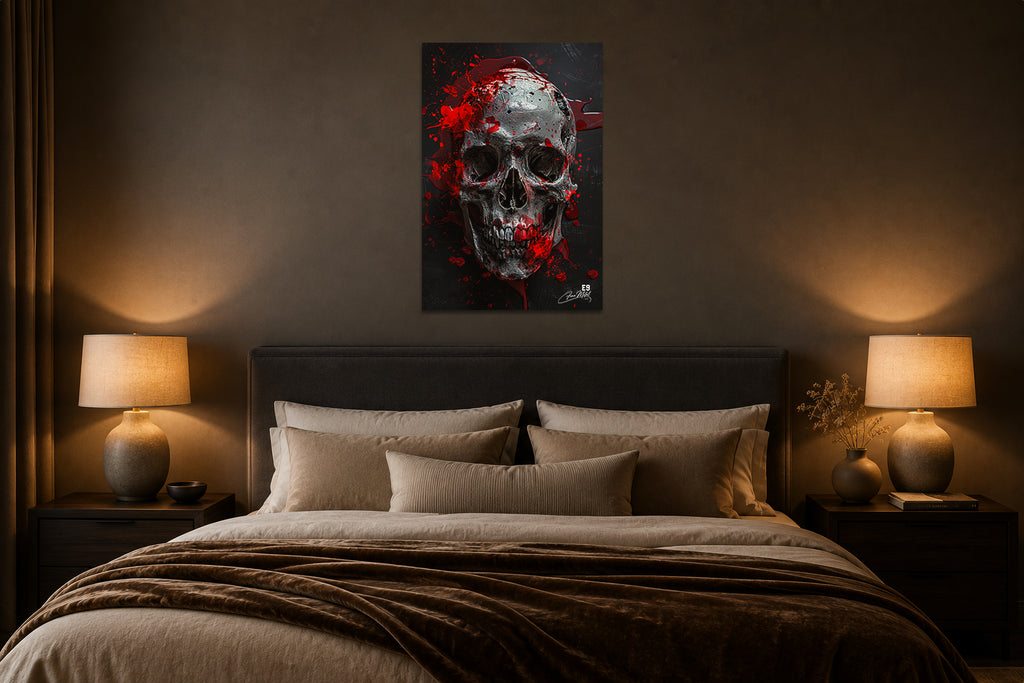 Sacred Skull - Impression sur aluminium HD | E9 Fine Metal Art