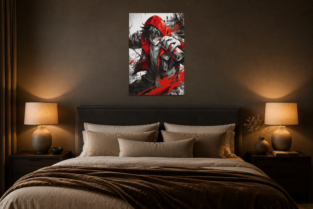 Red Ink - Impression sur aluminium HD | E9 Fine Metal Art